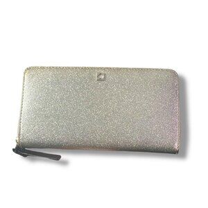 KATE SPADE - WKRU3542 TADEN MAVIS STREET SILVER GLITTER WALLET